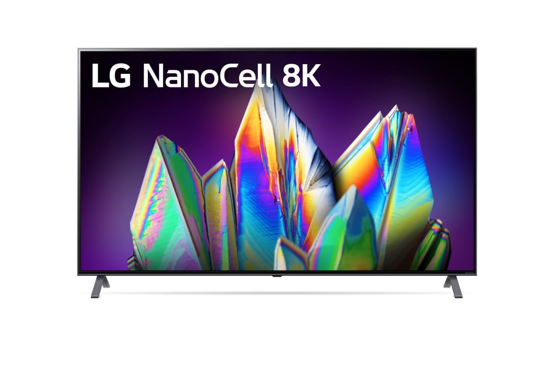LG 65'' TV NanoCell 8K Έξυπνος Επεξεργαστής α9 3ης γενιάς Full Array Dimming Pro, μπροστινή όψη με εικόνα που γεμίζει την οθόνη, 65NANO996NA
