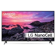 LG 49'' TV NanoCell 4K Quad Core Processor AI Smart, μπροστινή όψη με εικόνα που γεμίζει την οθόνη, 49SM8050PLC, thumbnail 1