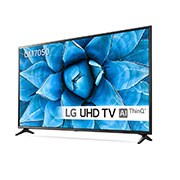 LG 65'' TV UHD 4K Quad Core Processor ThinQ AI, πλαϊνή όψη σε γωνία 30 μοιρών, 65UM7050PLA, thumbnail 3