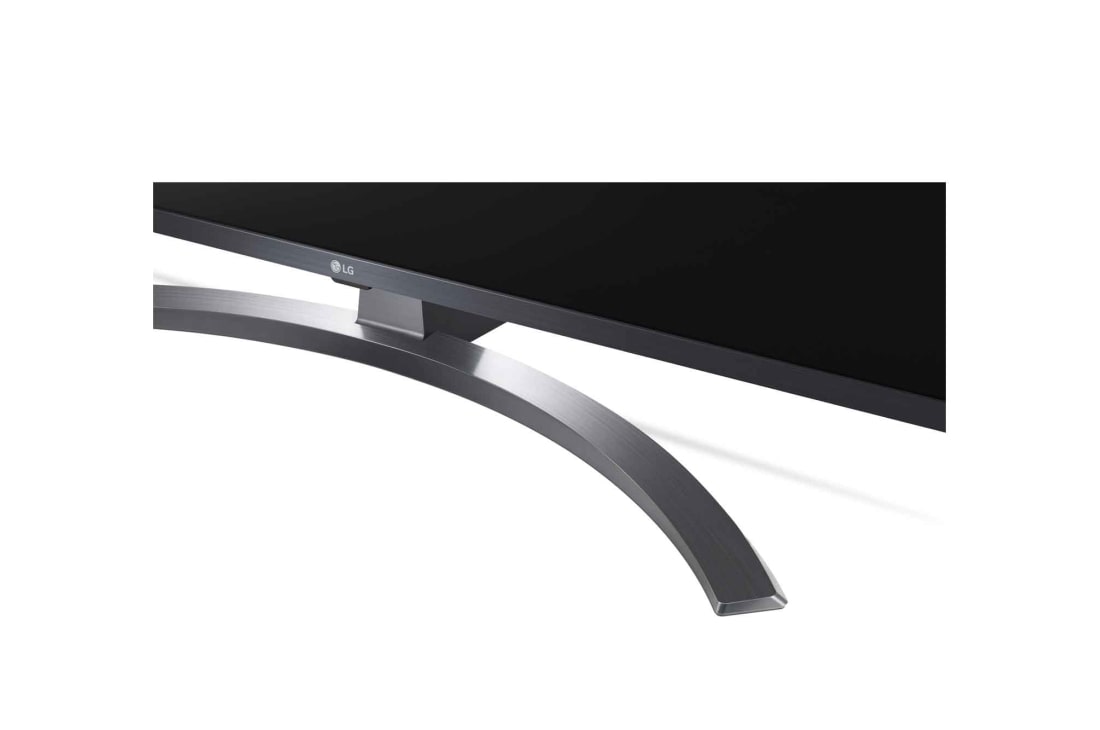 LG 65'' TV UHD 4K Quad Core Processor ThinQ AI, Close-up view of the stand, 65UN74006LB, thumbnail 9