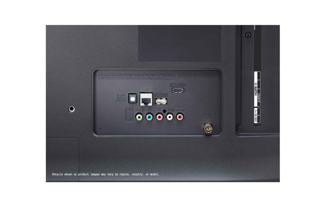 LG 65'' TV UHD 4K Quad Core Processor ThinQ AI, close-up view of panel, 65UN74006LB, thumbnail 13
