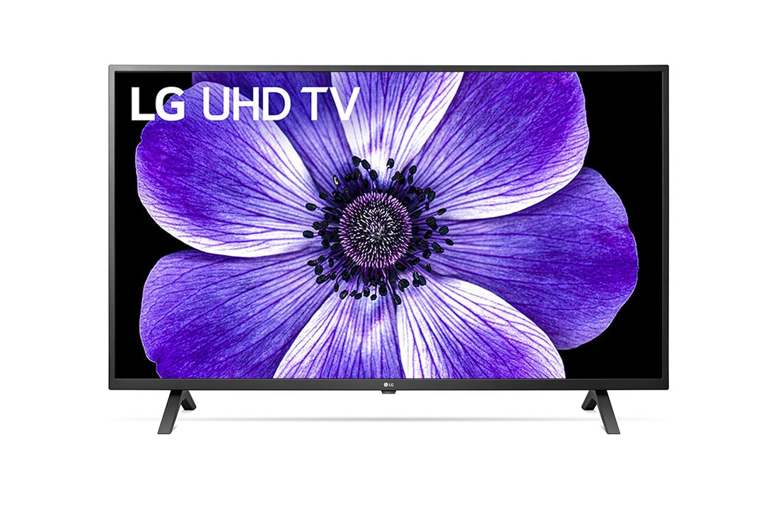 LG 43'' TV UHD 4K Quad Core Processor AI ThinQ, μπροστινή όψη με εικόνα που γεμίζει την οθόνη, 43UN70006LA