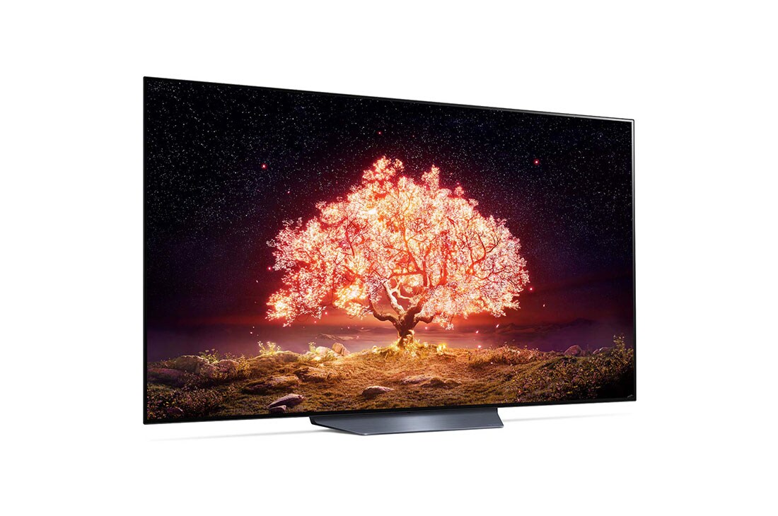 LG B1 65 inch 4K Smart OLED TV, Πλαϊνή όψη σε γωνία +15 μοιρών, OLED65B16LA, thumbnail 7