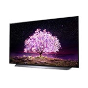 LG C1 55 inch 4K Smart OLED TV, Πλαϊνή όψη σε γωνία -15 μοιρών, OLED55C14LB, thumbnail 2