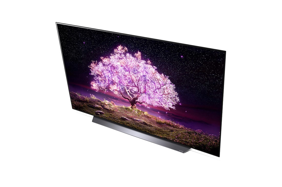 LG C1 77 inch 4K Smart OLED TV, κάτοψη άνω τμήματος και ελεγκτή, OLED77C14LB, thumbnail 8