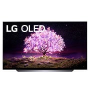 LG C1 77 inch 4K Smart OLED TV, μπροστινή όψη, OLED77C14LB, thumbnail 1