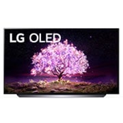 LG C1 48 inch 4K Smart OLED TV, μπροστινή όψη, OLED48C14LB, thumbnail 1