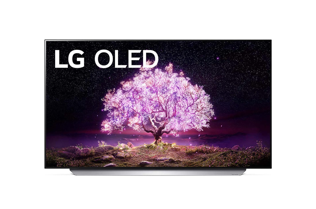LG C1 48 inch 4K Smart OLED TV, μπροστινή όψη, OLED48C15LA