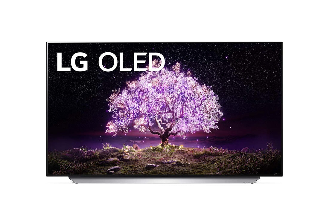 LG C1 55 inch 4K Smart OLED TV, μπροστινή όψη, OLED55C15LA