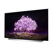 LG C1 55 inch 4K Smart OLED TV, Πλαϊνή όψη σε γωνία -15 μοιρών, OLED55C15LA, thumbnail 2