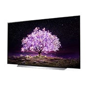 LG C1 65 inch 4K Smart OLED TV, Πλαϊνή όψη σε γωνία -15 μοιρών, OLED65C15LA, thumbnail 2