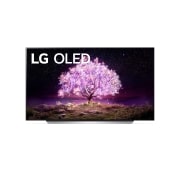 LG C1 77 inch 4K Smart OLED TV, μπροστινή όψη, OLED77C15LA, thumbnail 1