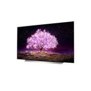 LG C1 77 inch 4K Smart OLED TV, Πλαϊνή όψη σε γωνία -15 μοιρών, OLED77C15LA, thumbnail 2