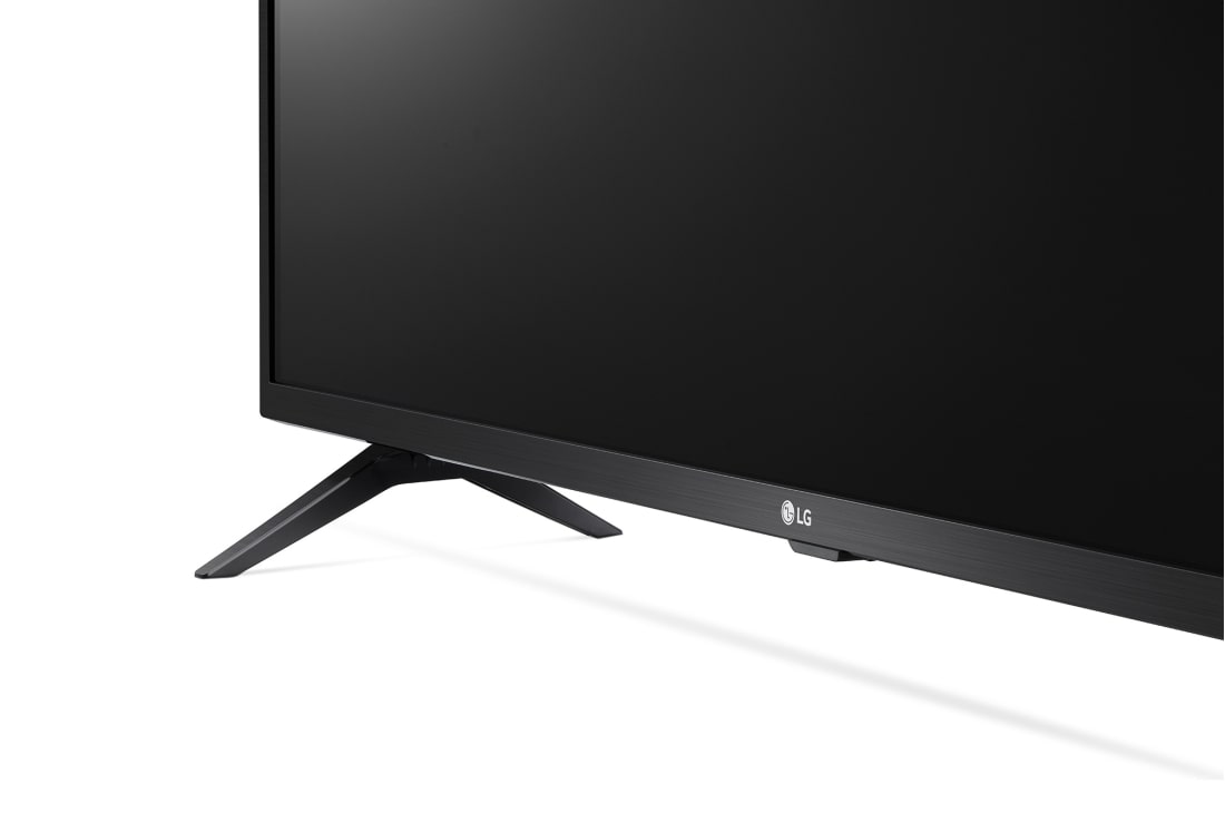 LG LM63 32 inch FHD TV, close-up view of stand, 32LM6370PLA, thumbnail 6