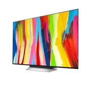 LG OLED evo C2 55 ιντσών, Πλαϊνή όψη υπό γωνία , OLED55C26LD, thumbnail 4