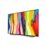 LG OLED evo C2 48 ιντσών, Πλαϊνή όψη υπό γωνία , OLED48C26LB, thumbnail 3