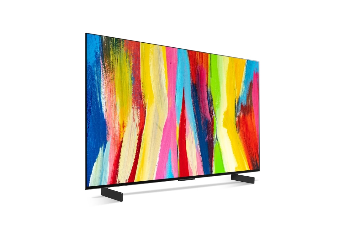 LG OLED evo C2 42 ιντσών, Πλαϊνή όψη υπό γωνία, OLED42C24LA, thumbnail 5