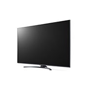 LG UQ81 4K Smart UHD TV 65 Ιντσών, Πλαϊνή όψη 30 μοιρών με εικόνα που γεμίζει το χώρο, 65UQ81006LB, thumbnail 4