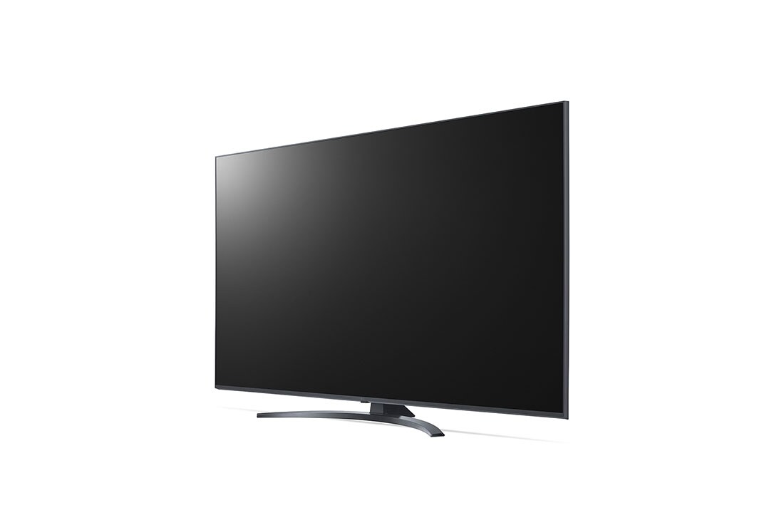 LG UQ81 4K Smart UHD TV 65 Ιντσών, Πλαϊνή όψη 30 μοιρών με εικόνα που γεμίζει το χώρο, 65UQ81006LB, thumbnail 4