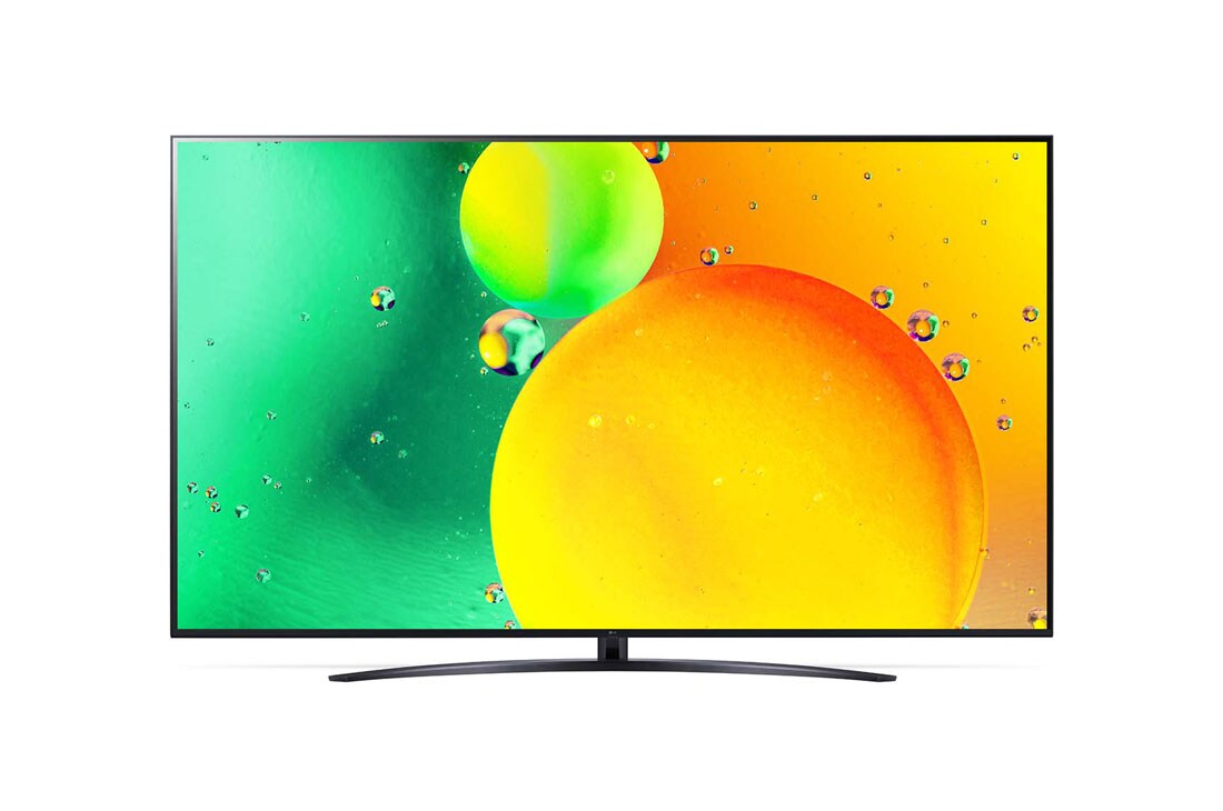 LG Nanocell σειρά 766QA 86 ιντσών, μπροστινή όψη με εικόνα που γεμίζει το χώρο, 86NANO766QA, thumbnail 2