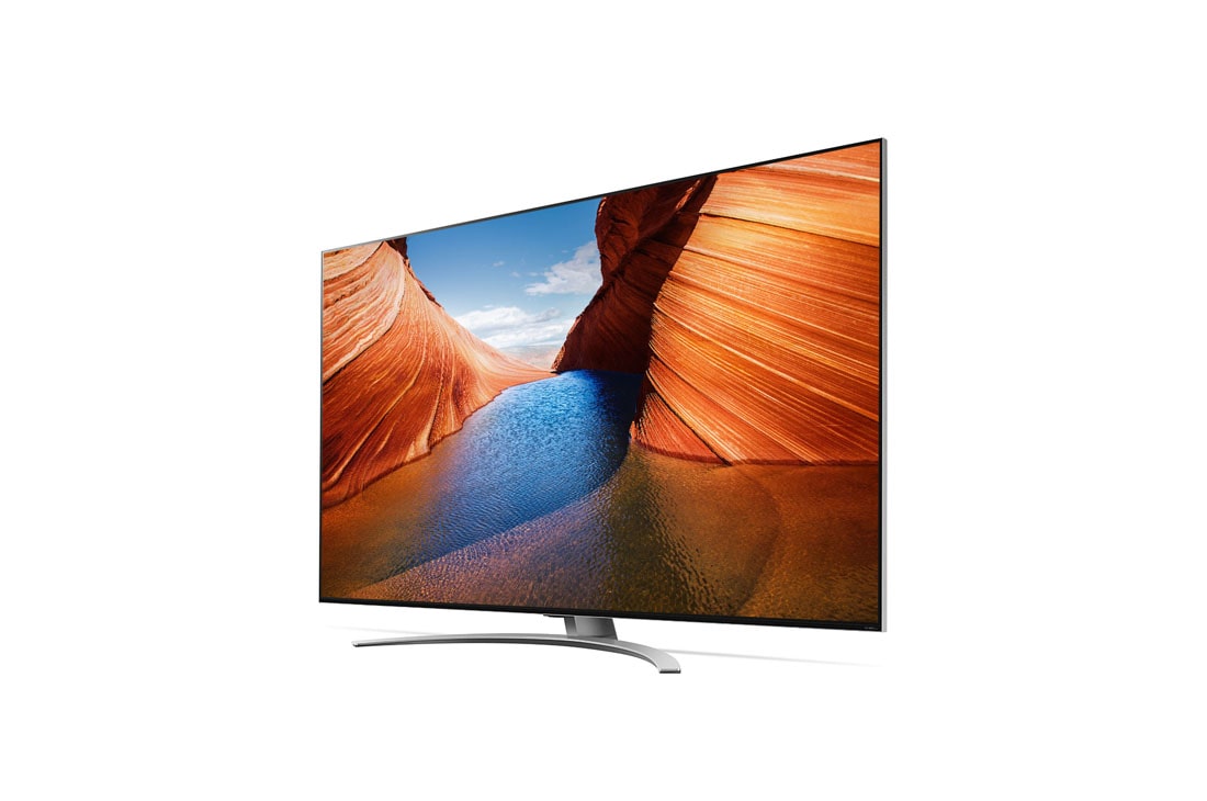 LG Τηλεόραση QNED 8K MiniLed 65QNED966QA 65 Ινντσών, Πλαϊνή όψη 30 μοιρών με εικόνα που γεμίζει το χώρο, 65QNED996QB, thumbnail 3