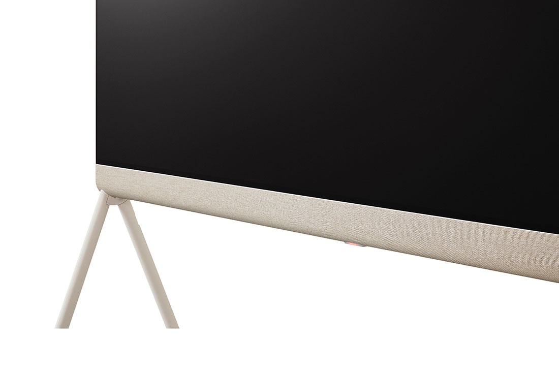 LG OLED evo|Objet Collection- Posé 4K OLED, Μερική όψη της κάτω αριστερής γωνίας της Posé και των ποδιών της βάσης., 42LX1Q6LA, thumbnail 11