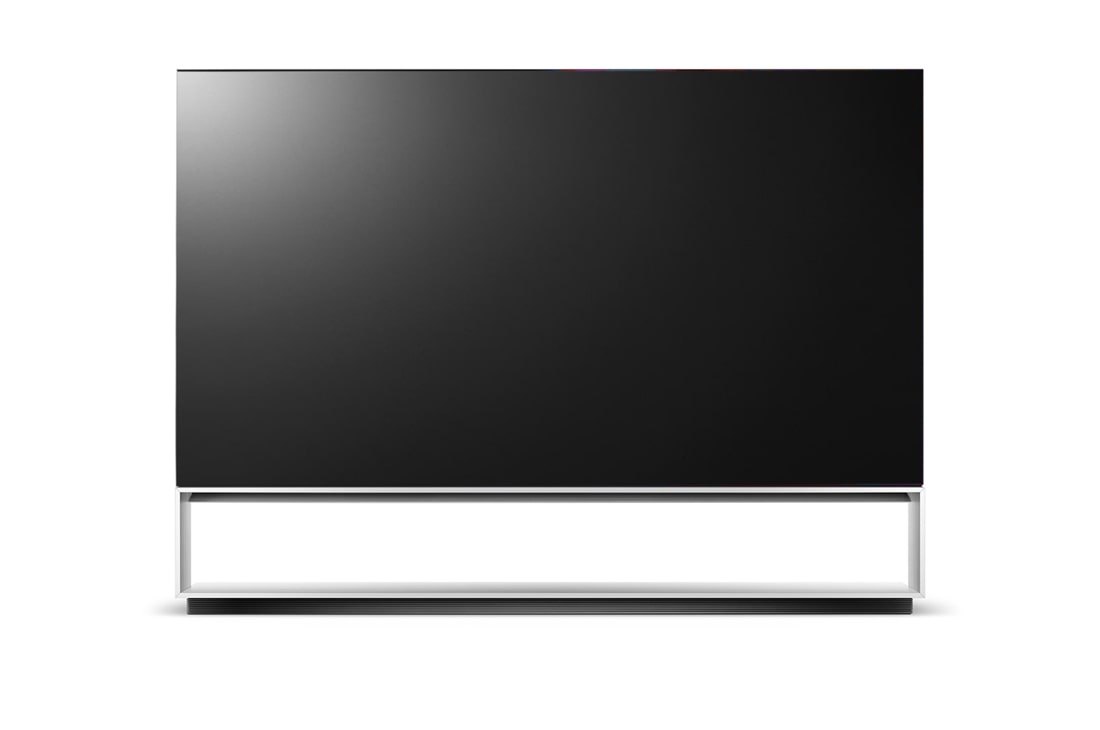 LG SIGNATURE OLED 8K Z3 88 ιντσών 2023, Μπροστινή όψη με την LG OLED evo, το έμβλημα "11 Years World No.1 OLED" και λογότυπο 5ετούς εγγύησης πάνελ στην οθόνη, OLED88Z39LA
