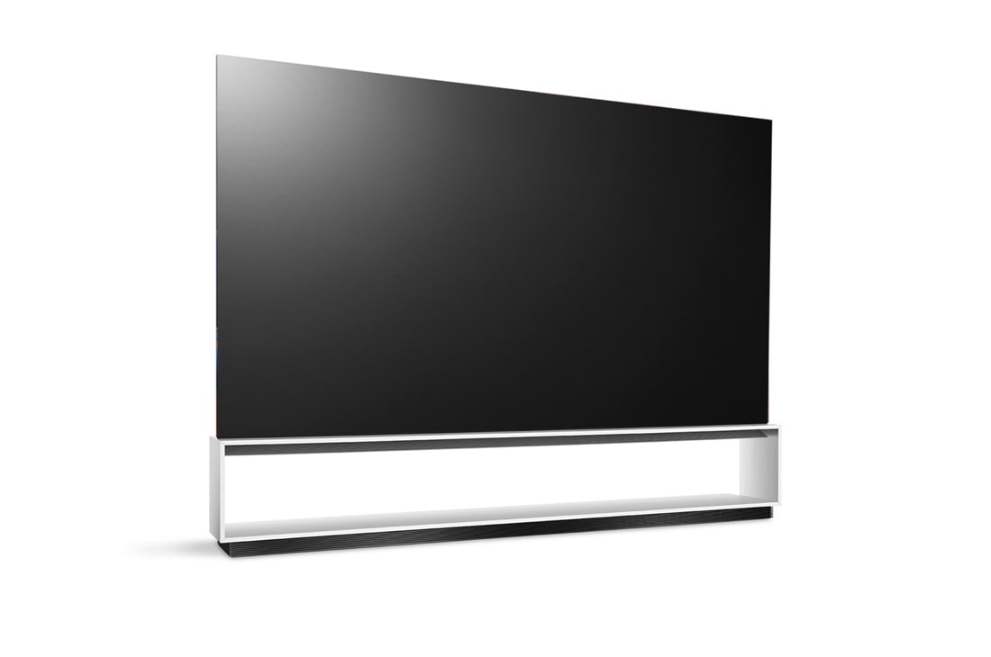 LG SIGNATURE OLED 8K Z3 88 ιντσών 2023, Δεξιά πλευρική όψη της LG OLED G3 στον τοίχο υπό ελαφριά κλίση, OLED88Z39LA, thumbnail 6