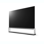 LG SIGNATURE OLED 8K Z3 88 ιντσών 2023, Αριστερή πλευρική όψη της LG OLED G3 στον τοίχο υπό ελαφριά κλίση, OLED88Z39LA, thumbnail 3