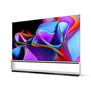 LG SIGNATURE OLED 8K Z3 88 ιντσών 2023, Αριστερή πλευρική όψη της LG OLED G3 στον τοίχο υπό ελαφριά κλίση, OLED88Z39LA, thumbnail 2