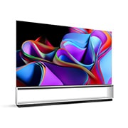 LG SIGNATURE OLED 8K Z3 88 ιντσών 2023, Δεξιά πλευρική όψη της LG OLED G3 στον τοίχο υπό ελαφριά κλίση, OLED88Z39LA, thumbnail 6