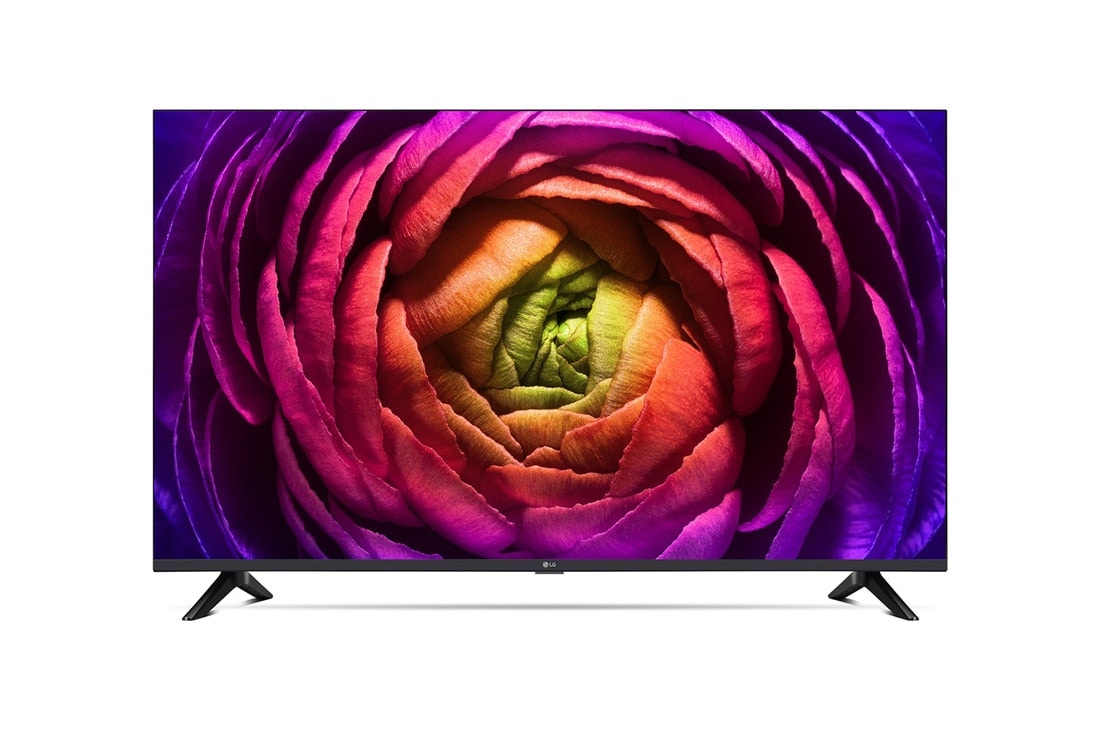 LG UHD UR73 4K 43 ιντσών Smart TV, 2023, 'μπροστινή όψη χωρίς εικόνα που γεμίζει τον χώρο, 43UR73006LA, thumbnail 2