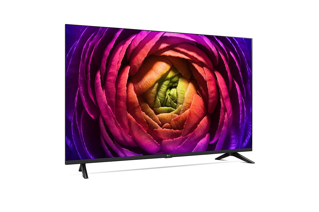 LG UHD UR73 4K 43 ιντσών Smart TV, 2023, 'κοντινό πλάνο στύλου, 43UR73006LA, thumbnail 6