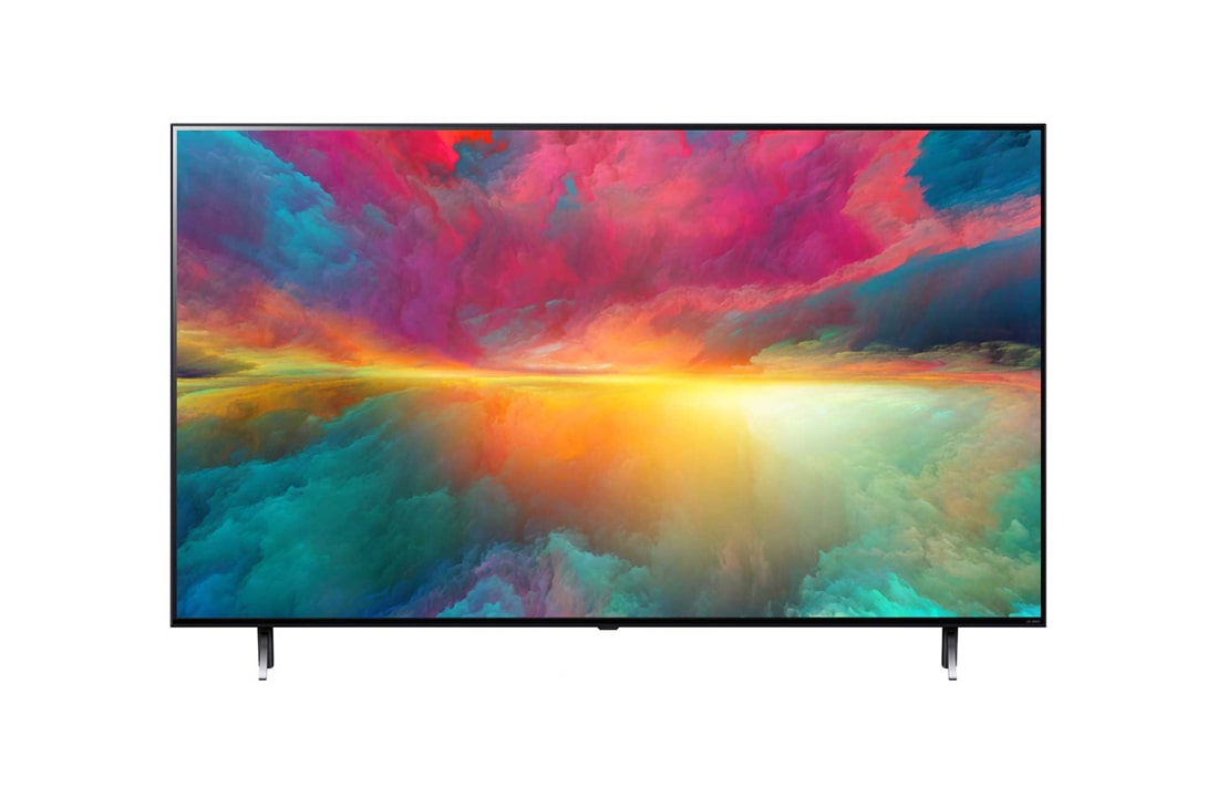 LG QNED QNED75 65 ιντσών 4K Smart TV, 2023, μπροστινή όψη με εικόνα που γεμίζει το χώρο, 65QNED756RA, thumbnail 2
