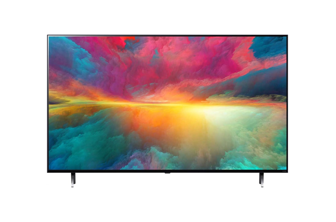 LG QNED QNED75 55 ιντσών 4K Smart TV, 2023, μπροστινή όψη με εικόνα που γεμίζει το χώρο, 55QNED756RA, thumbnail 2