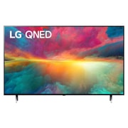 LG QNED QNED75 50 ιντσών 4K Smart TV, 2023, Μπροστινή όψη της LG QNED TV με εικόνα που γεμίζει την οθόνη και λογότυπο του προϊόντος, 50QNED756RA, thumbnail 1
