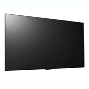 LG Η πρώτη στον κόσμο πραγματικά ασύρματη TV LG OLED evo 83 ιντσών AI M3 με 4K 120Hz μεταφορά βίντεο και ήχου , Ελαφρώς γωνιακή, δεξιόστροφη πλαϊνή άποψη της LG OLED M3 στον τοίχο, OLED83M39LA, thumbnail 3
