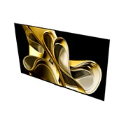 LG Η πρώτη στον κόσμο πραγματικά ασύρματη TV LG OLED evo 83 ιντσών AI M3 με 4K 120Hz μεταφορά βίντεο και ήχου , Ελαφρώς γωνιακή, αριστερόστροφη άποψη της LG OLED M3 από πάνω, OLED83M39LA, thumbnail 4