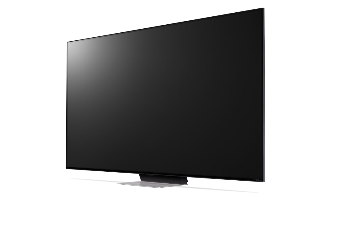 LG Τηλεόραση 86 ιντσών LG QNED MiniLED AI QNED91 4K Smart TV 86QNED91, Ελαφρώς γωνιακή, αριστερόστροφη πλαϊνή όψη της LG QNED TV, QNED90, 86QNED91T6A, thumbnail 3