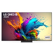 LG Τηλεόραση 86 ιντσών LG QNED AI QNED86 4K Smart TV 86QNED86, Μπροστινή όψη της LG QNED TV, QNED85 με το κείμενο LG QNED και 2024 στην οθόνη, 86QNED86T6A, thumbnail 1