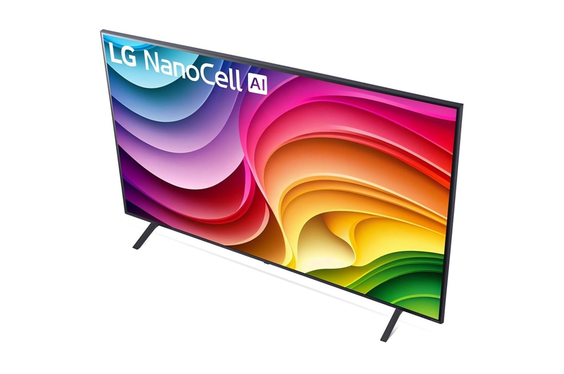 LG Τηλεόραση 75 ιντσών LG NanoCell AI NANO82 4K Smart TV 75NANO82T, Close-up of the top edge of LG QNED TV, QNED80, 75NANO82T6B, thumbnail 9