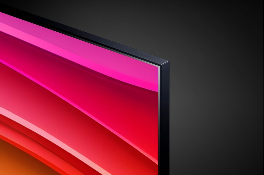 LG Τηλεόραση 75 ιντσών LG NanoCell AI NANO82 4K Smart TV 75NANO82T, Close-up of the top edge of LG QNED TV, QNED80, 75NANO82T6B, thumbnail 11
