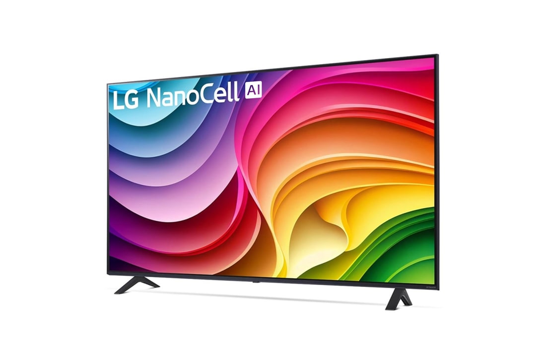 LG Τηλεόραση 65 ιντσών LG NanoCell AI NANO82 4K Smart TV 65NANO82T, Front view of LG QNED TV, QNED80, 65NANO82T6B, thumbnail 2
