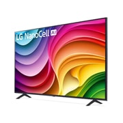 LG Τηλεόραση 65 ιντσών LG NanoCell AI NANO82 4K Smart TV 65NANO82T, Slightly-angled left-facing side view of LG QNED TV, QNED80, 65NANO82T6B, thumbnail 3