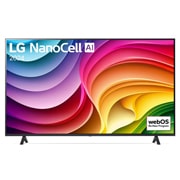 LG Τηλεόραση 55 ιντσών LG NanoCell AI NANO82 4K Smart TV 55NANO82T, Front view of LG QNED TV, QNED80 with text of LG QNED, 2024, and webOS Re:New Program logo on screen, 55NANO82T6B, thumbnail 1