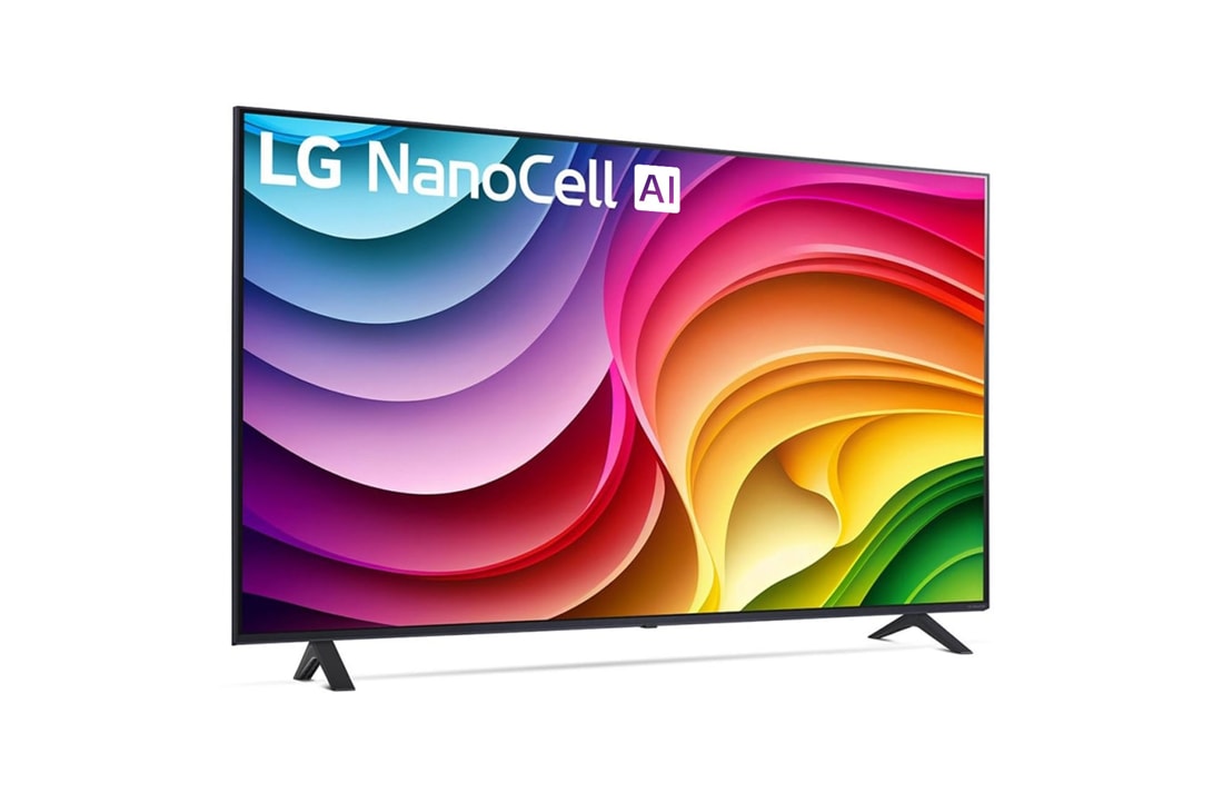 LG Τηλεόραση 55 ιντσών LG NanoCell AI NANO82 4K Smart TV 55NANO82T, Close-up of the top edge of LG QNED TV, QNED80, 55NANO82T6B, thumbnail 6
