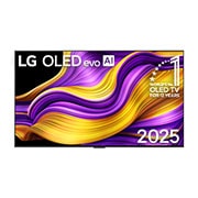LG OLED evo 55 ιντσών AI G5 4K Smart TV 2025, Μπροστινή όψη της LG OLED evo AI G5 4K Smart TV. Το έμβλημα 12 Years of world number 1 OLED και το λογότυπο LG OLED evo AI 2025 βρίσκονται στην οθόνη., OLED55G56LS, thumbnail 1