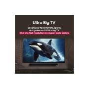 LG Τηλεόραση LG NanoCell AI 43 ιντσών NANO81 4K Smart TV 2025, Η LG TV με μια εντυπωσιακά μεγάλη οθόνη τοποθετημένη σε έναν τοίχο πάνω από ένα LG Soundbar σε ένα σύγχρονο σαλόνι., 43NANO81A6A, thumbnail 5