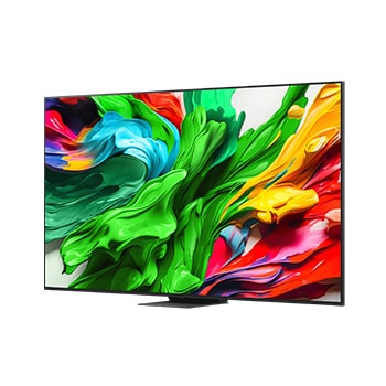 LG Τηλεόραση LG QNED evo AI 100 ιντσών QNED86 4K Smart TV 2025, Μπροστινή και πλαϊνή όψη της LG QNED evo QNED85 Smart TV που δείχνει το μήκος, το πλάτος, το ύψος και το βάθος της., 100QNED86A6, thumbnail 5