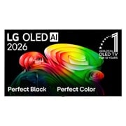 LG OLED 65 ιντσών AI B6 4K Smart TV 2026, Η μπροστινή όψη της LG OLED AI B6, η οποία κυκλοφόρησε το 2026, δείχνει μια εικόνα με πολυεπίπεδες, πολύχρωμες μορφές, με τέλειο μαύρο και τέλειο χρώμα, μαζί με το σήμα «World’s No.1 OLED TV for 13 Ye, OLED65B65LA, thumbnail 2
